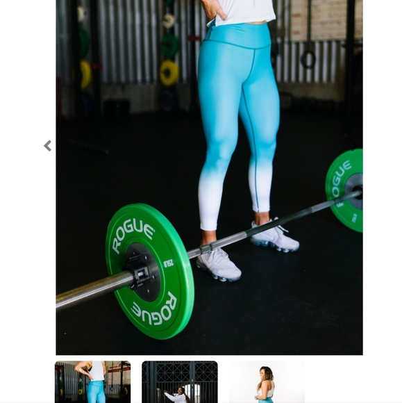 Zyia active teal venom metallic ombre light n tight size 6-8 - Picture 5 of 6